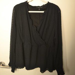 Surplice Peplum Blouse